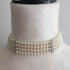 Pearl & Rhinestone Chocker